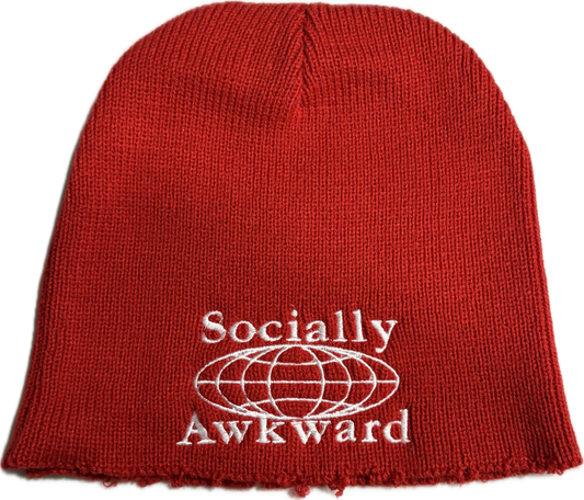 Socially Awkward “New World Order” Beanie (Red)